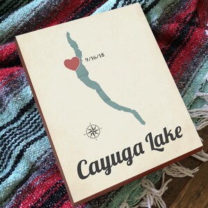 Cayuga Lake Cayuga Lake NY Cayuga Lake Map Finger Lakes Map - Etsy