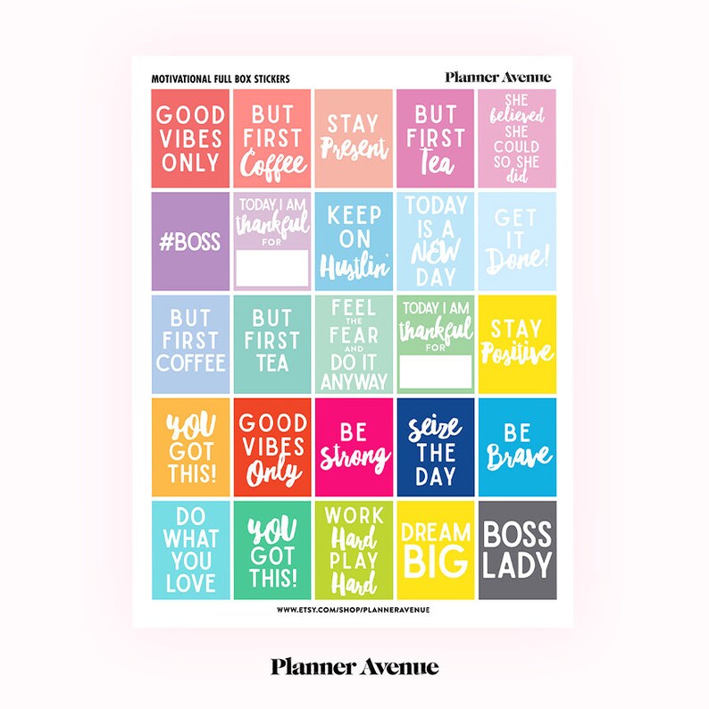 Quote Stickers, Printable Planner Stickers, Motivational Stickers, Erin ...