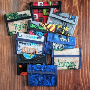 Boys Wallet / ***Also see listing for Wallet w/Clear Coin Pocket***