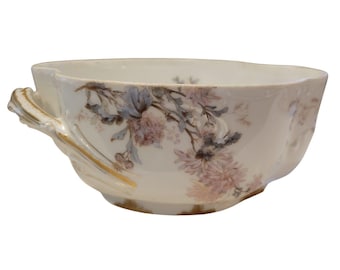 アンティーク リモージュ フランス テオドール・ハビランド製 磁器 花柄ボウル/皿