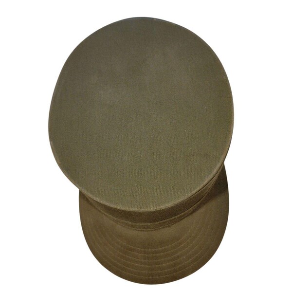 Vintage jaren 1950 Pent-o-Mic militaire paal leveranciers olijfgroene legerhoed pet