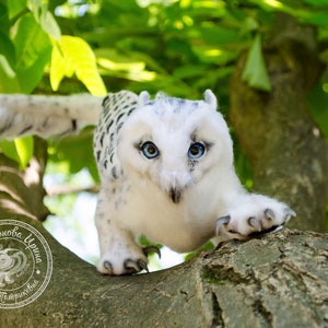 I'll Make it to Order, Griffin, Bird owl, Pet dolls, Griffin owl, Fantasy animal, art dolls, felt sculpture, Needle felting, Animal felting