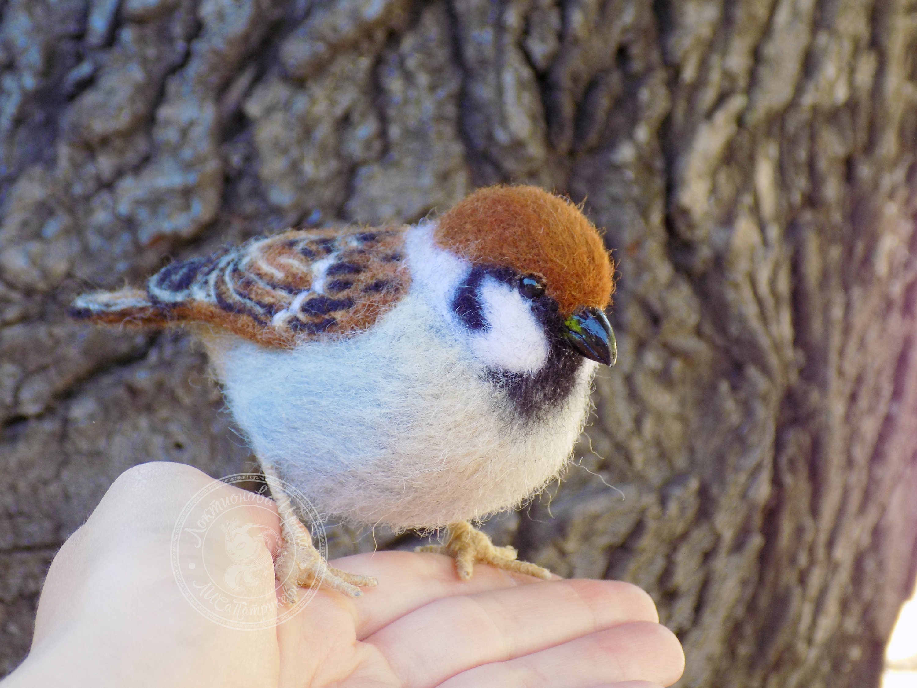 Needle Felted Bird. Needle Felted Animal. Couple of Bird. Brow Etsy