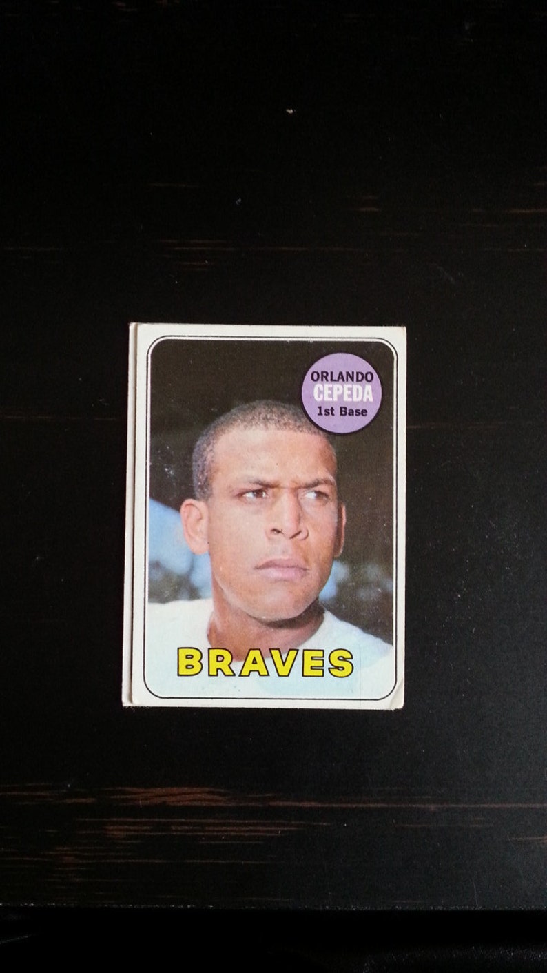Very Good Shape 1969 Orlando Cepeda Topps # 385 Card