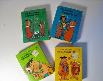 Your Choice vintage Young Adult miniature books. 1977 Ottenheimer press dist by Modern Promotions. Yogi Bear, Flintstones.