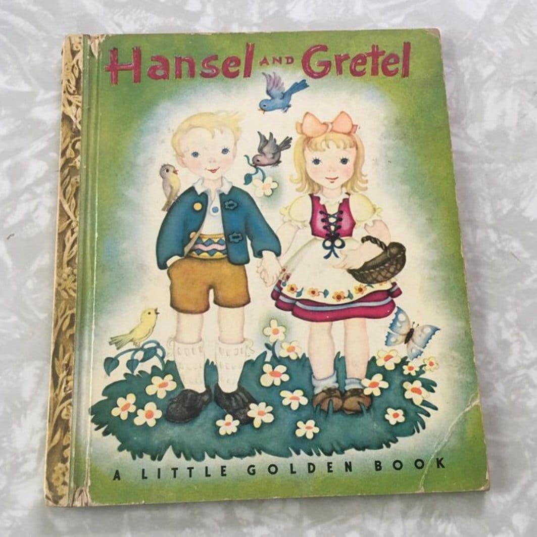 Hansel and Gretel Little Golden Book 1945 H Printing Fine 