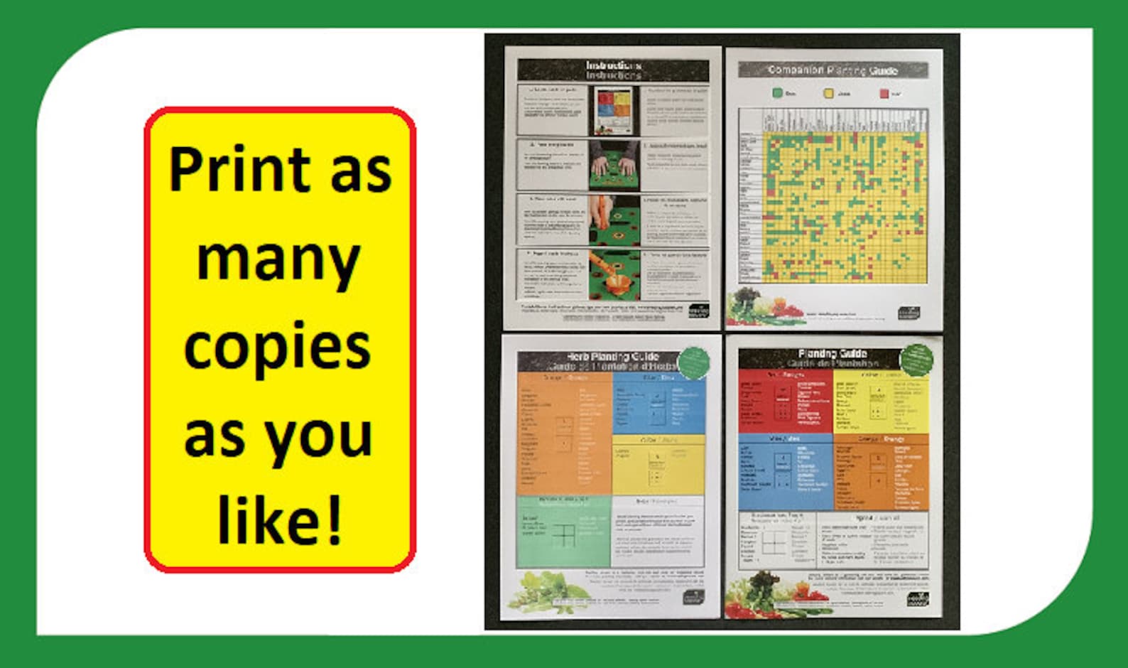 Seeding Square Planting Guides Garden Organizer Pdfs for Spacing Seeds Seeding Square Planting Guides Garden Organizer Pdfs for Spacing Seeds