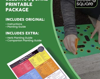 Seeding Square Pflanzanleitung: Kräuter- & Begleitpflanzen (PDF)