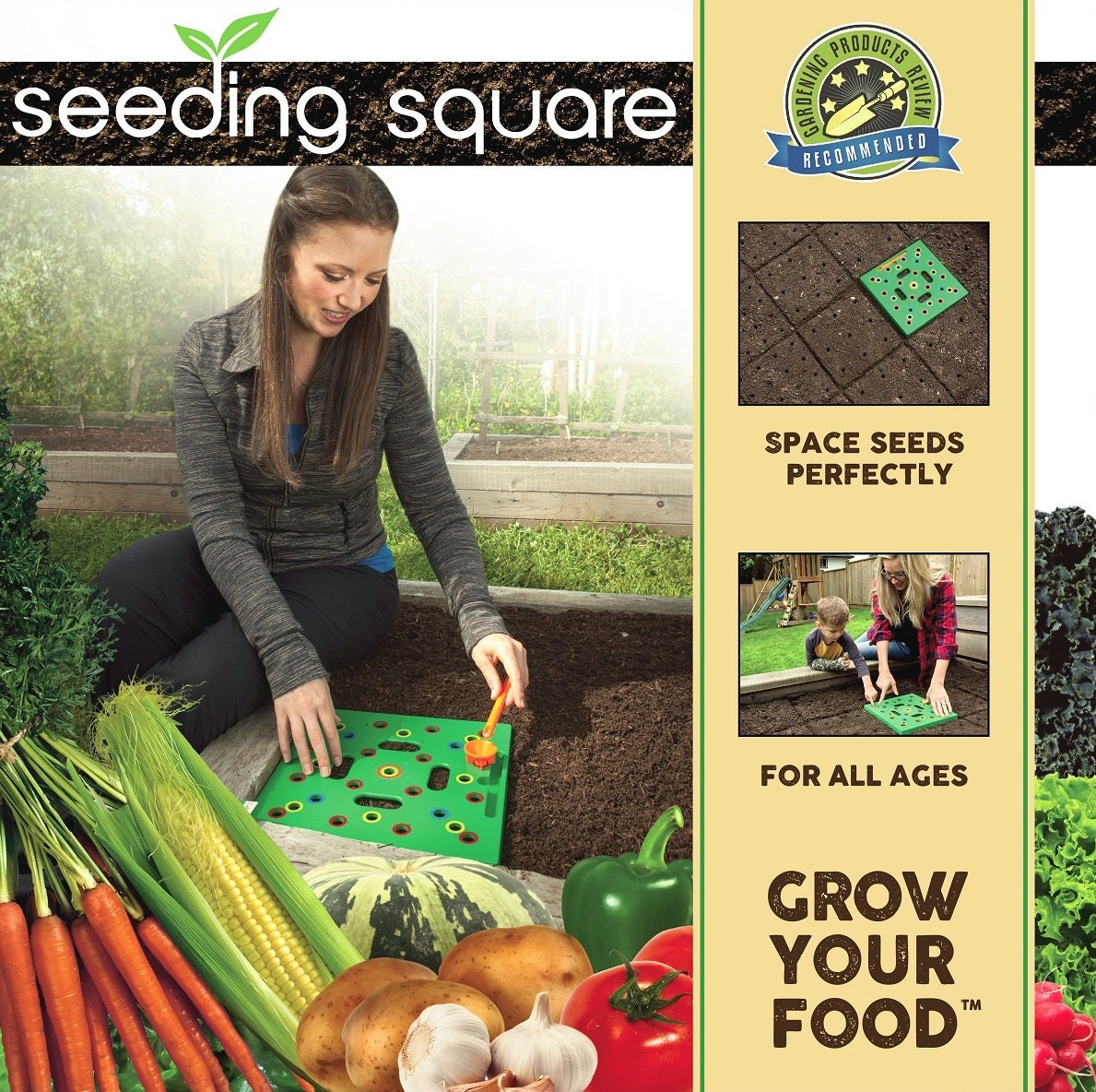 Seeding Square Square Foot Gardening Template Seed Spacing Etsy UK Seeding Square Square Foot Gardening Template Seed Spacing Etsy UK