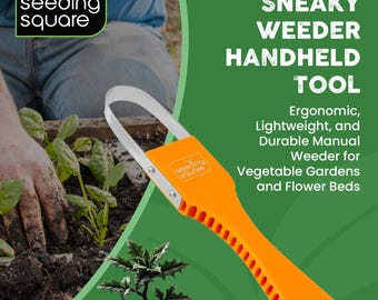 Seeding Square Sneaky Weeder: Ergonomic Handheld Gardening Tool