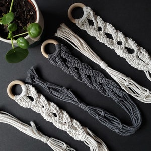 Macrame Plant hanger | Hanging Planter | Ceiling Plant Hanger | Braided | Handmade | Home Garden Decor | Plant lover gift | Gifts | Tassel