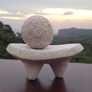 Borucan Indian Stone Metate, Grinding Stone Sculpture, Authentic, Historical, Limited