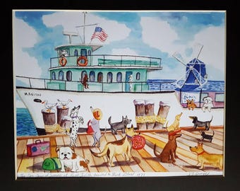 The Dog Days of Summer at Point Judith Heading to Block Island 1979