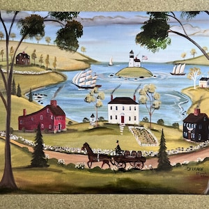 Massachusetts Cove adhesive Mural
