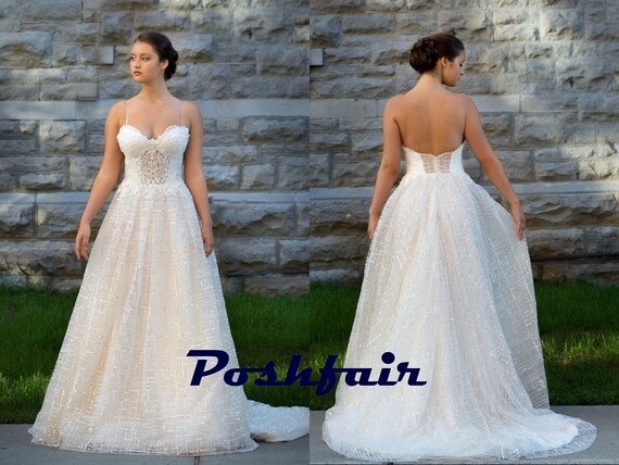 Sparkling Lace Aline Wedding 