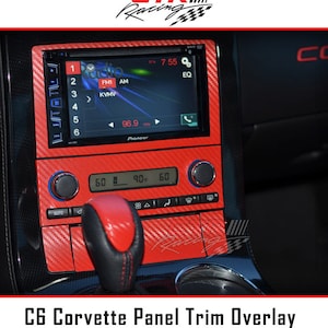 C6 Corvette Radio CD Player Panel Overlay