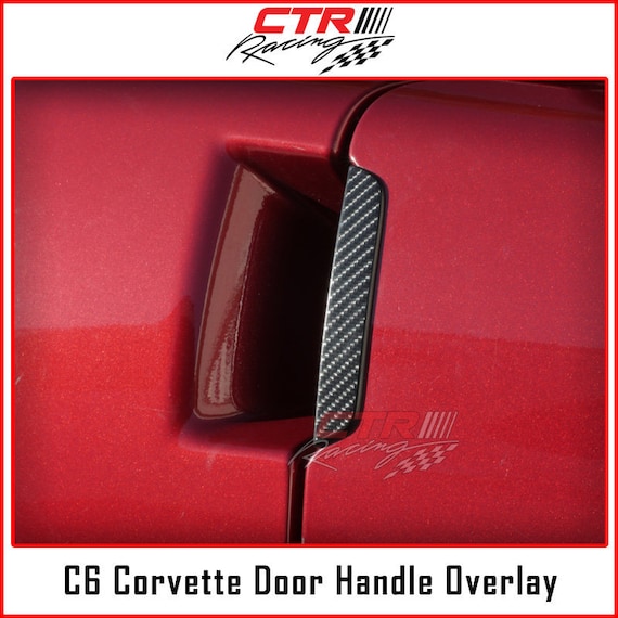 C6 Corvette Door Handles Overlay Decal Black Carbon Fiber Etsy
