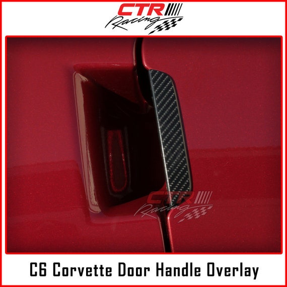 C6 Corvette Door Handles Overlay Decal Black Carbon Fiber Etsy