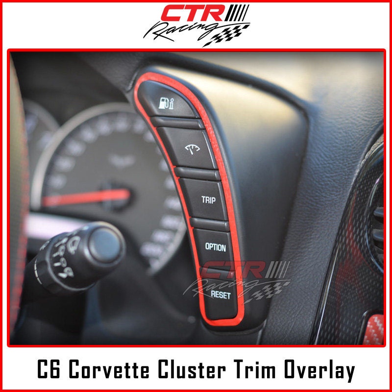 C6 Corvette Dash Cluster Switch Trim