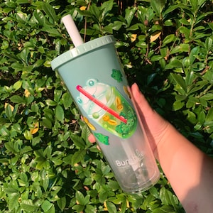 Froschige Boba Wiederverwendbare Boba Tumbler Tasse | Öko-Bubble Tee, Frosch, Froschgie, Stroh