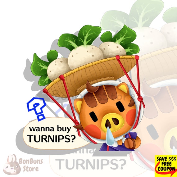 Wanna Buy Turnips? Peeker | Waterproof Sticker, Daisy Mae, Animal