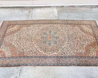 KAYSERI Turkish Vintage Oriental Handmade Rug 10.1ft by 6ft