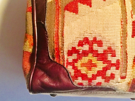 Overnight Vintage Handmade Anatolian Kilim Carpet… - image 7