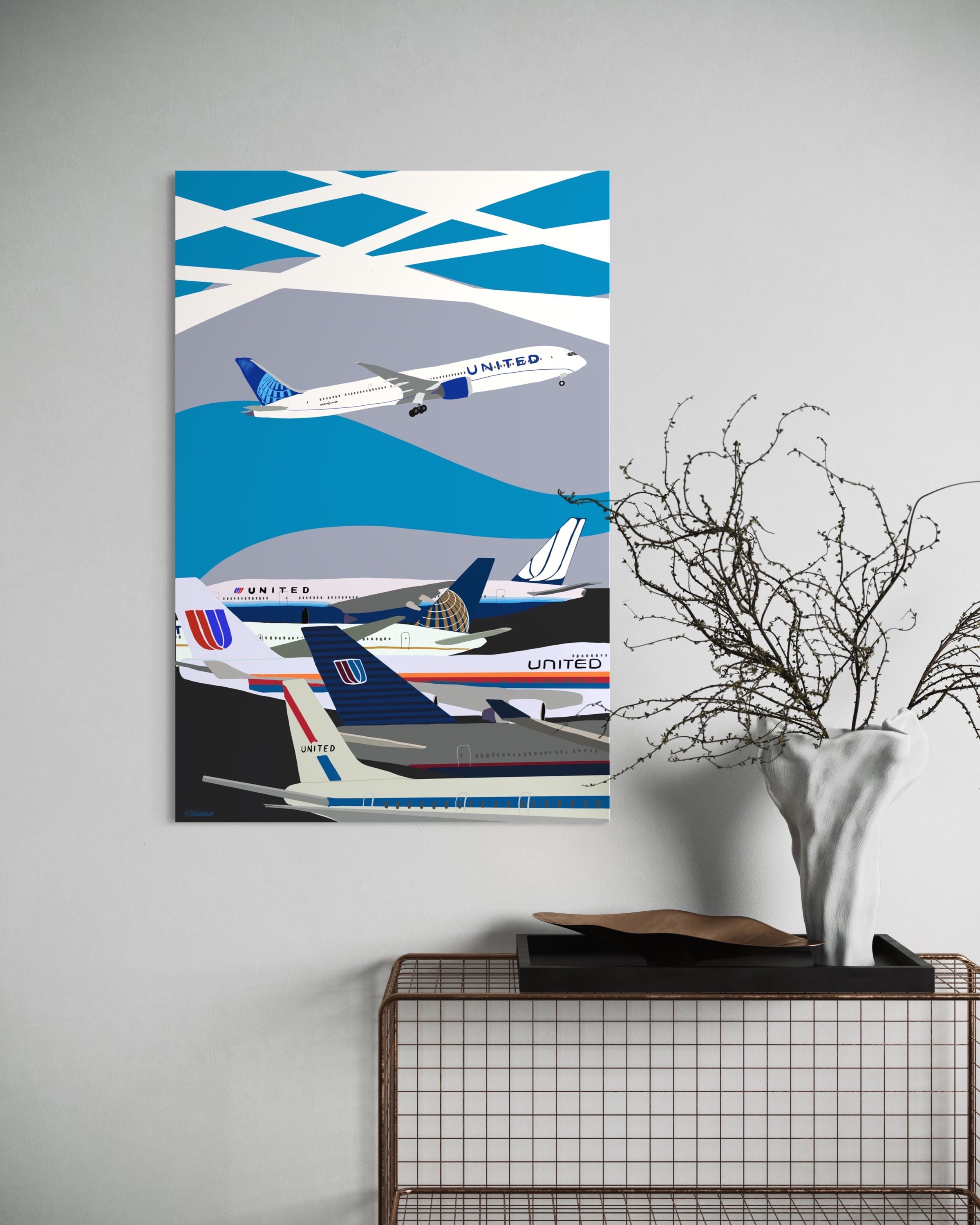 Vintage United Airlines - Etsy