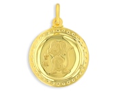 Year of the Rat Chinese Zodiac 24K 18K Yellow Gold Pendant