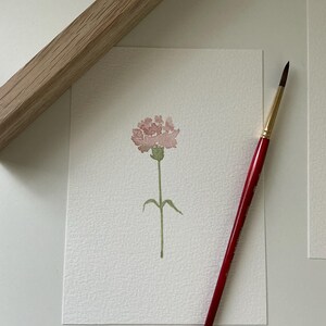 Original Aquarell Malerei handgemalte Aquarell Blumen Illustration home Dekor Kinderzimmer Dekor Wand Kunst handgemacht Geschenk 13 x 18 cm ungerahmt