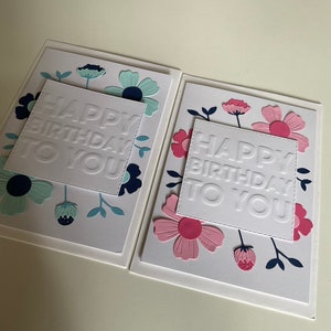 Greeting cards birthday card set of 2 handmade happy birthday card for friends birthday cards for her card for mum birthday card for teacher