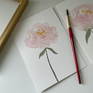 Pintura original em aquarela pintada à mão, ilustração floral em aquarela, decoração para casa, berçário, arte de parede, presente feito à mão, 5 x 7 polegadas, sem moldura