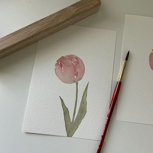 Original Aquarell Malerei handgemalte Aquarell Blumen Illustration home Dekor Kinderzimmer Dekor Wand Kunst handgemacht Geschenk 13 x 18 cm ungerahmt
