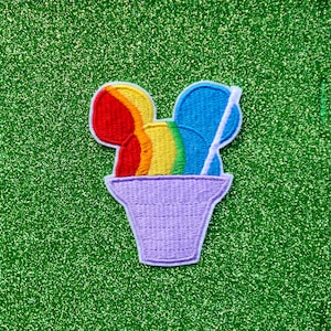 Shaved Ice Embroidered Iron On Patch