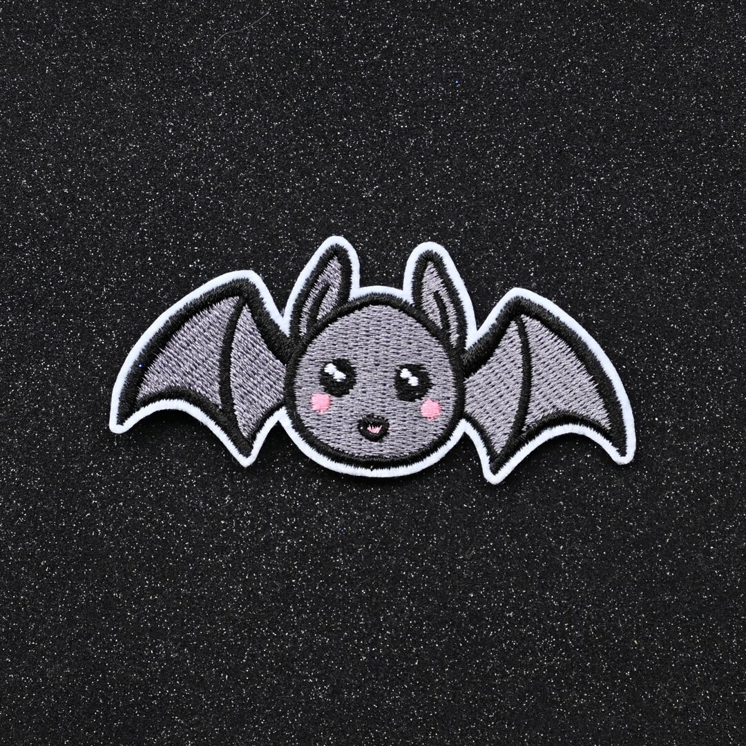 Bat Patch Cute Bat Embroidered Iron on Patch - Etsy
