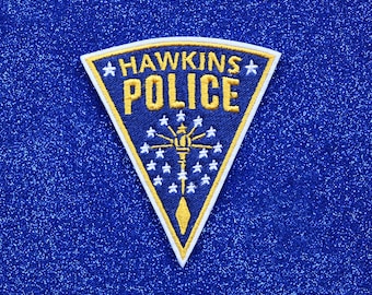 Hawkins Badge Embroidered Iron On Patch