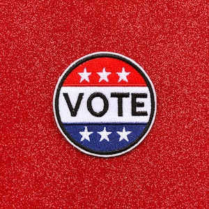 Vote Embroidered Iron On Patch