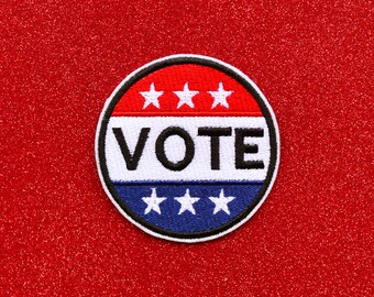 Écusson brodé à repasser par vote