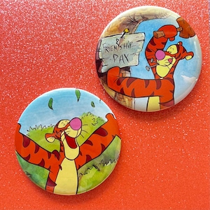 Friendship Day Vintage Book Pinback Button Set