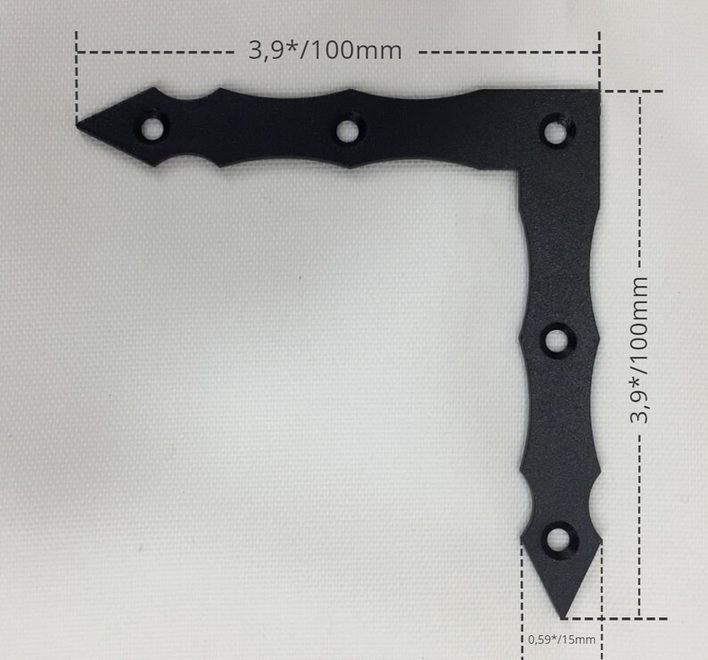 Flat corner brace accents 4 piece/small rustic corner Etsy