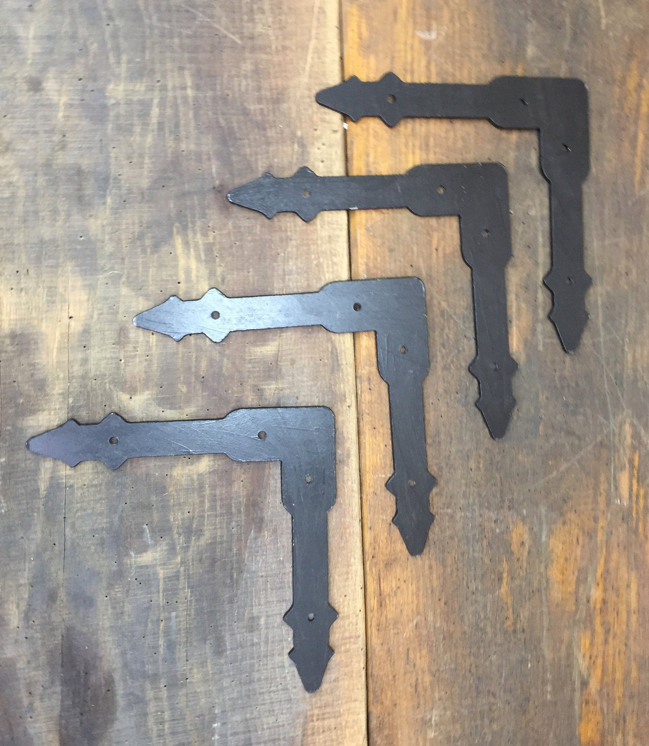 Flat corner brace Set 4 piece/rustic corner braces/decorative Etsy