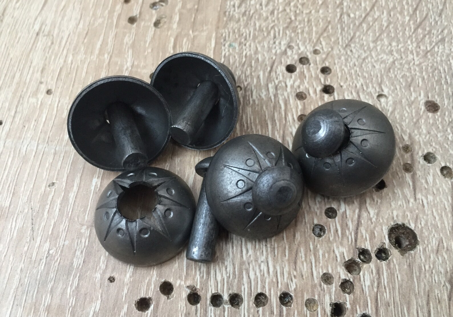 10 pieces. Decorative iron rivets Etsy