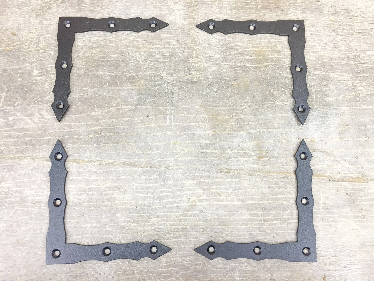 Flat corner brace accents 4 piece/small rustic corner Etsy