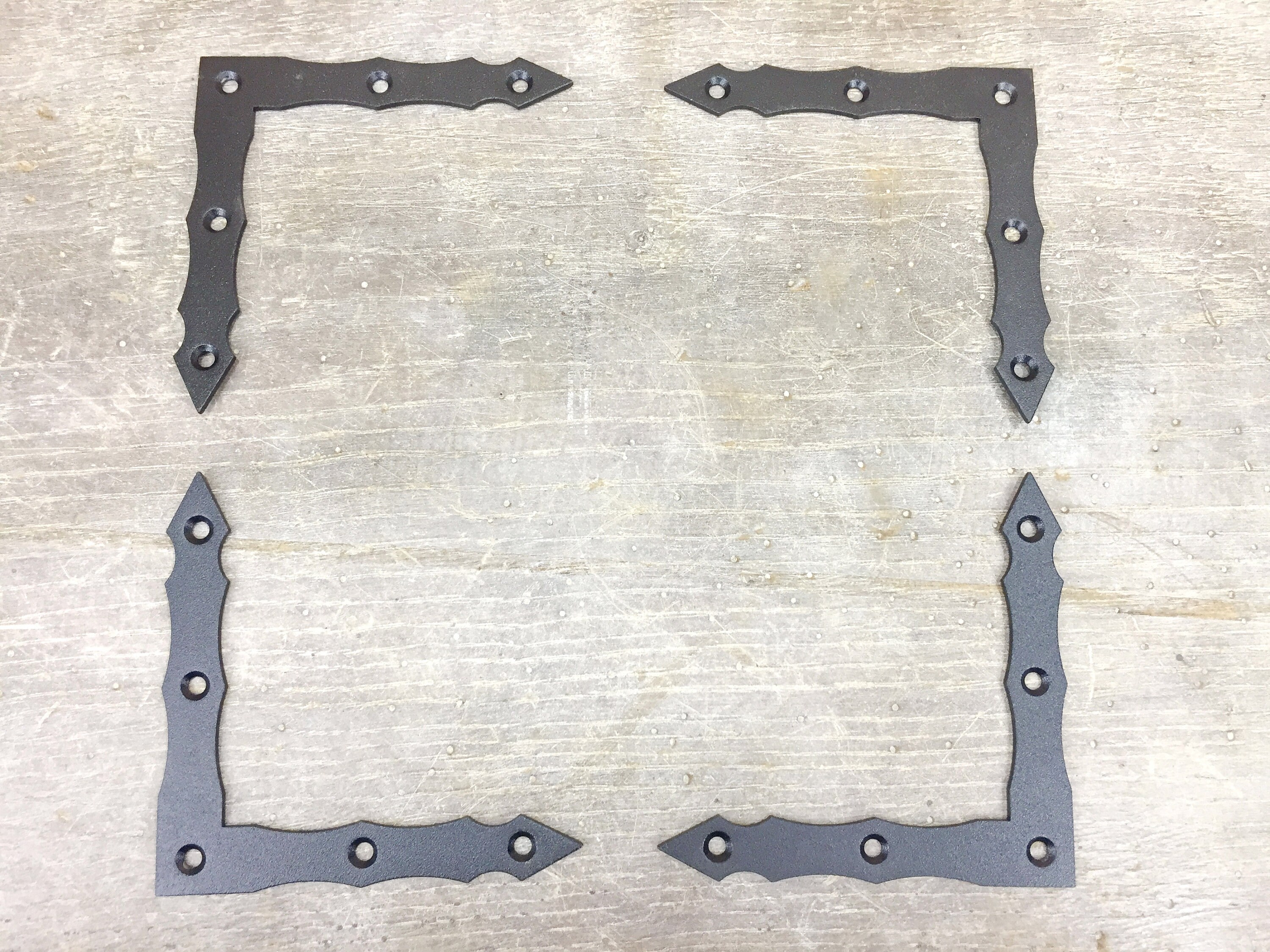 Flat corner brace accents 4 piece/small rustic corner Etsy