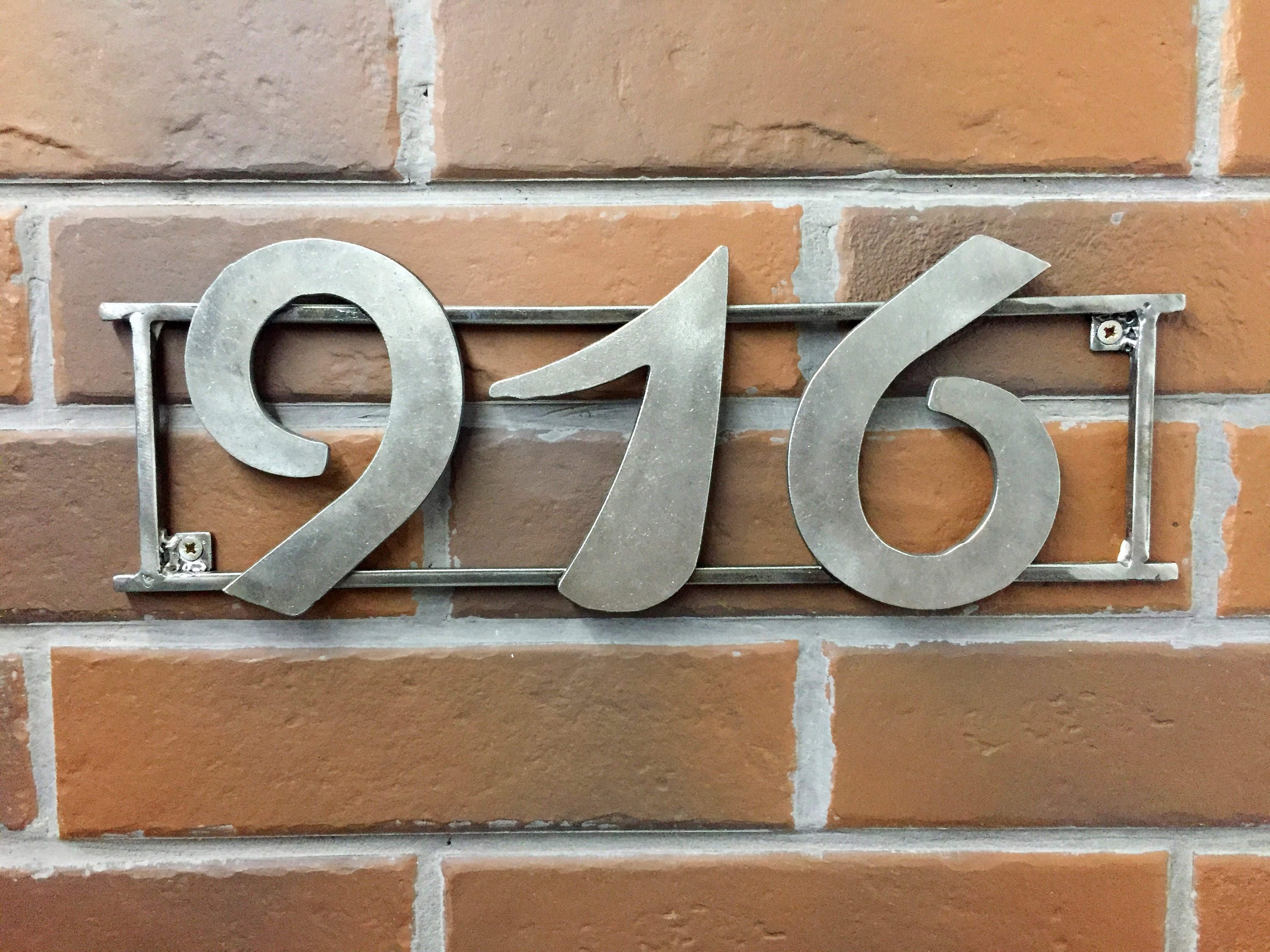 Beautiful metal home address plaque wrought iron number Etsy