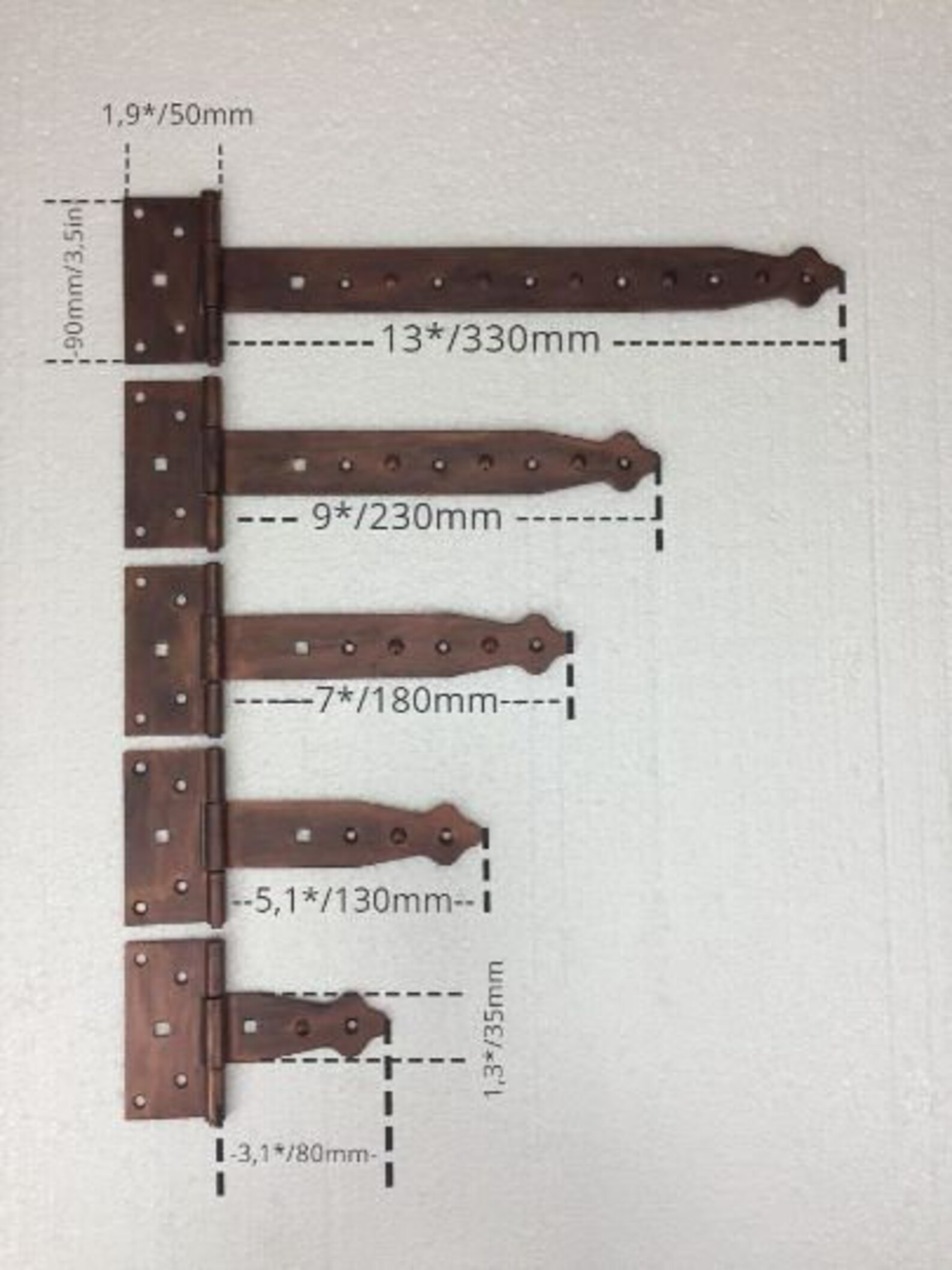 2pcs13/330mm /// Door Hinges Decorative doorDoor Etsy