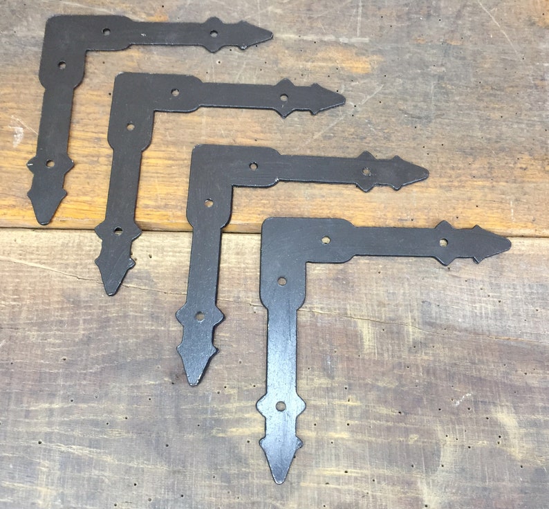 Flat Corner Brace Set 4 Piece/large Rustic Corner Etsy