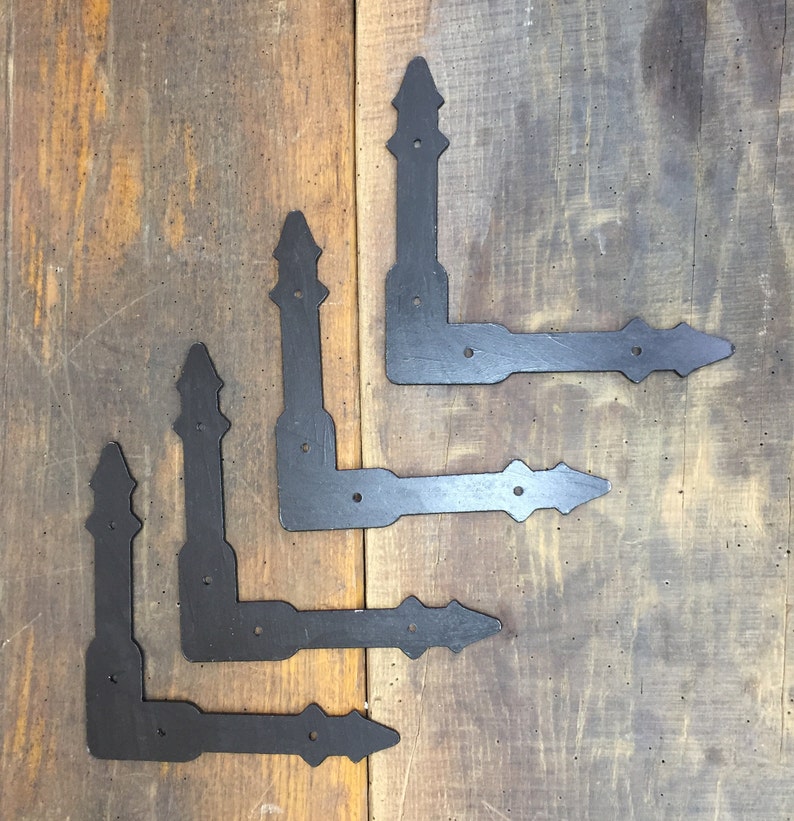 Flat Corner Brace Set 4 Piece/large Rustic Corner Etsy