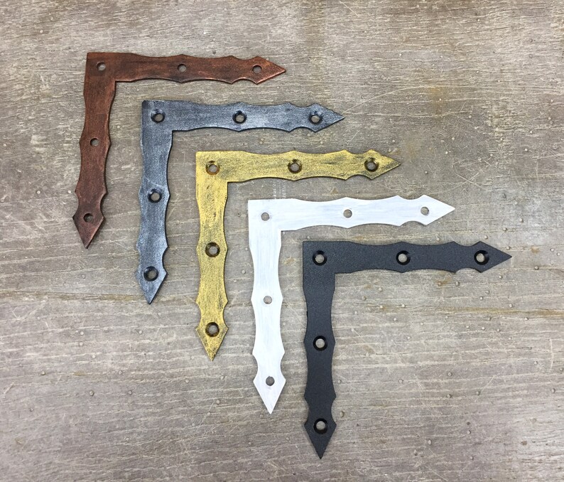 Flat corner brace accents 4 piece/small rustic corner Etsy