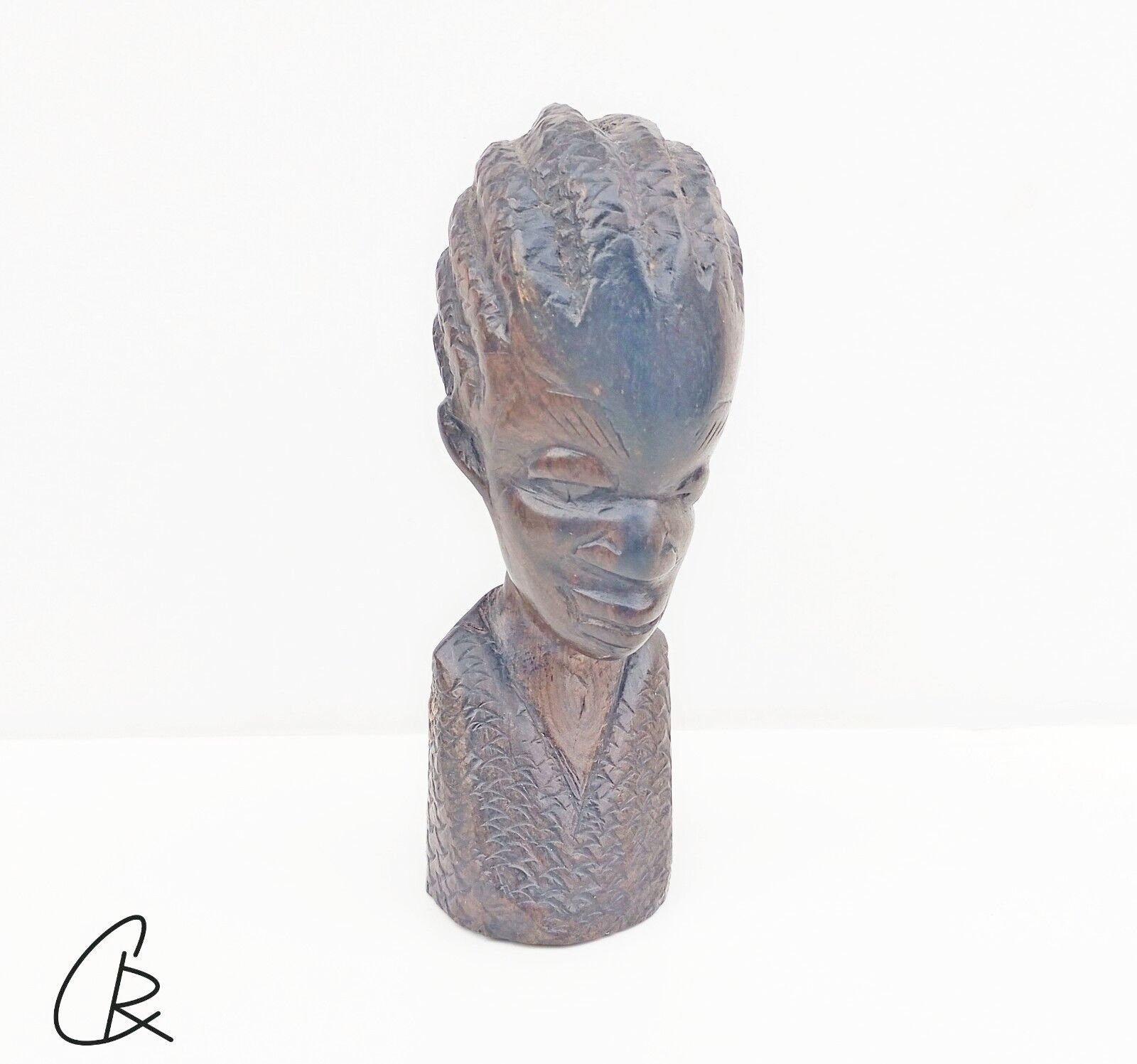 ビンテージのアフリカの手作り黒檀彫刻、木彫りの彫刻。 - Etsy 日本